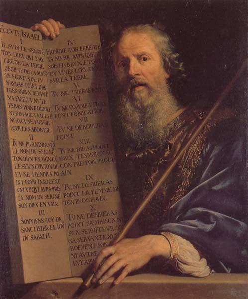 Philippe de Champaigne Moses with th Ten Commandments France oil painting art